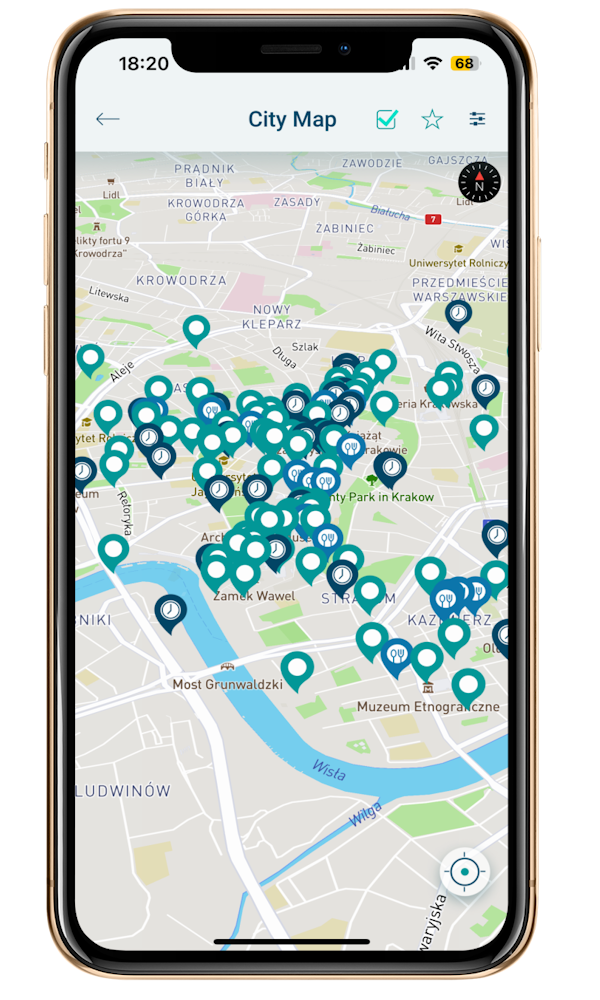 Krakow City Map